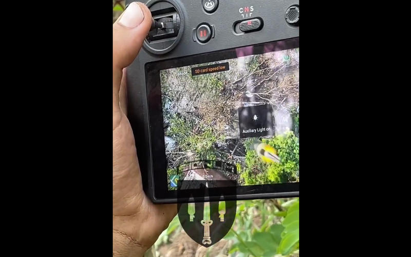 Consola cu care este controlata drona ucraineana, Foto: Captura video