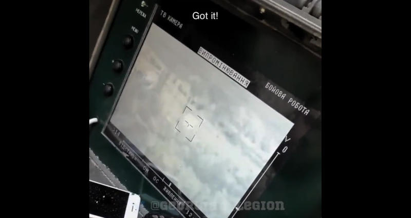 Lovitura reusita cu Stugna-P de legionarii georgieni, Foto: Captura video