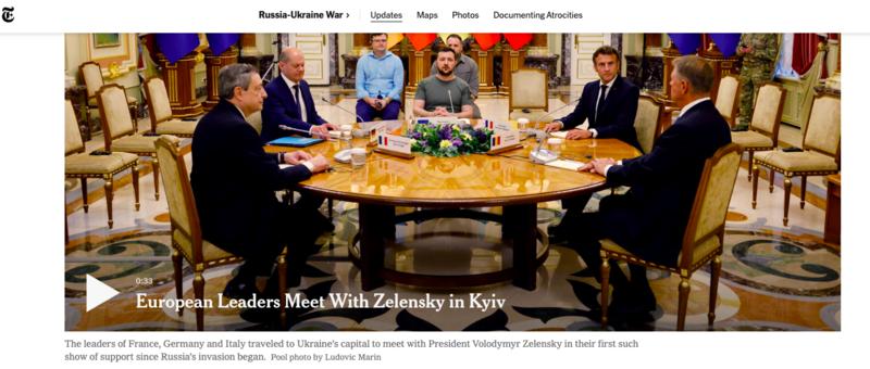 Screenshot New York Times, Foto: Screenshot