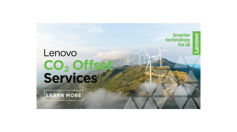 Lenovo anunță disponibilitatea serviciului de compensare CO2 în România, Foto: Lenovo