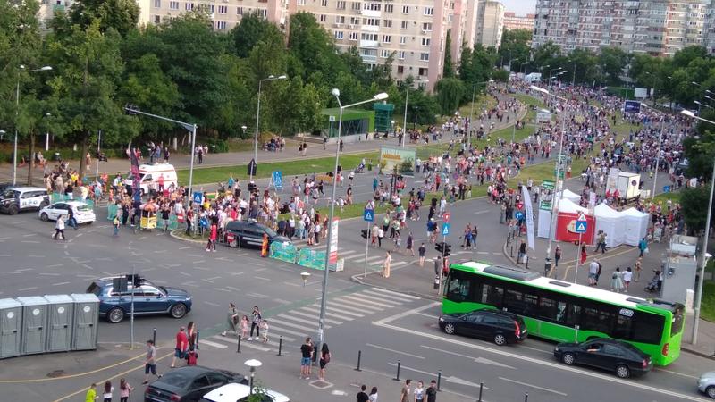 Bulevardul Drumul Taberei transformat în zonă pietonală, Foto: Ciprian Ciucu Facebook