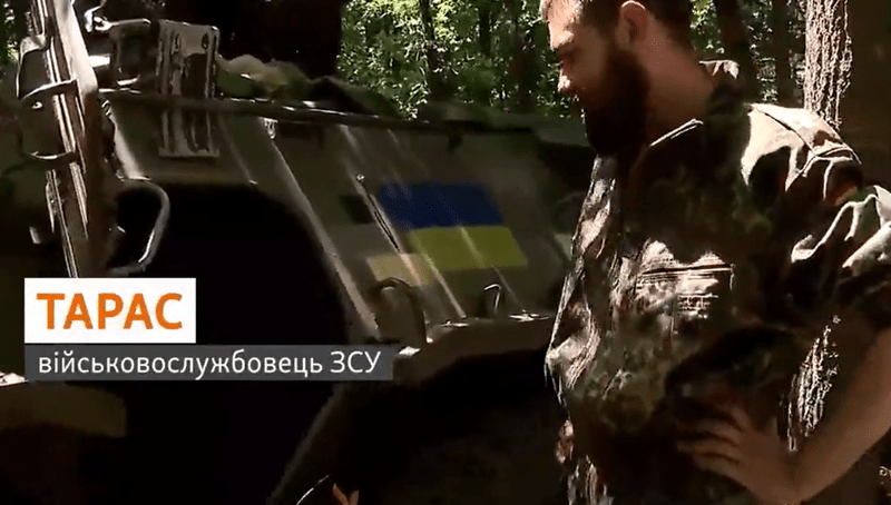 transportor blindat BTR-82A reparat de ucraineni, Foto: captura video