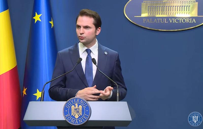 Sebastian Burduja, Foto: Captura Guvern