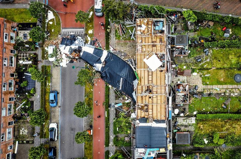 Orașul Zierikzee din sud-vestul Țărilor de Jos a fost măturat de o tornadă, Foto: Profimedia Images