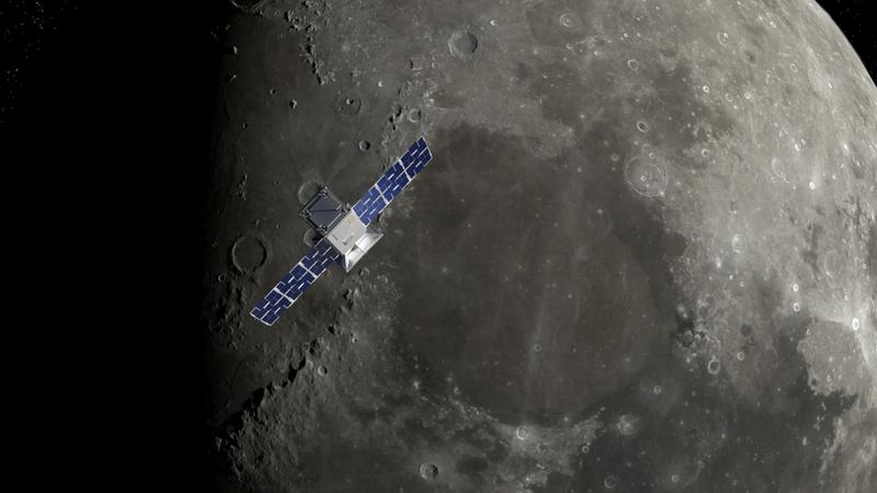 Capstone si Luna - ilustratie, Foto: NASA