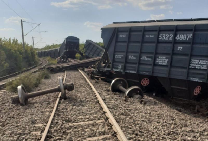 Vagoane deraiate, Foto: CFR Infrastructura