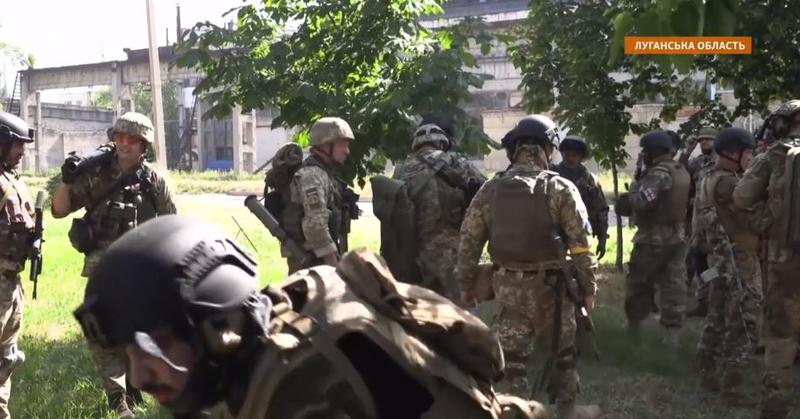 Luptatori ai Legiunii Internationale au ajuns la Severodonetk, Foto: Captura video