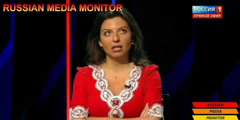 Margarita Simonian la Rossiya-1, Foto: Captura video