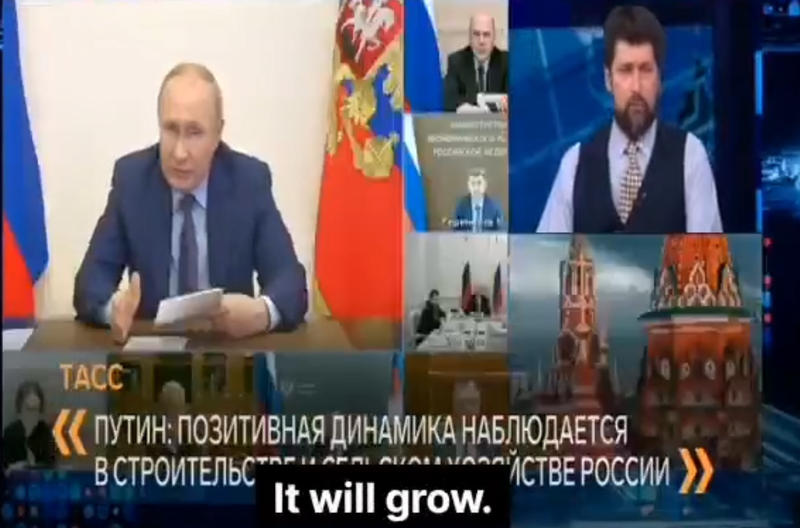 Discutie despre economie la una din televiziunile rusesti, Foto: Captura video