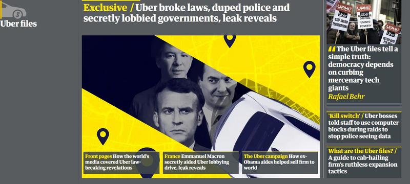 Uber Files, Foto: guardian.co.uk