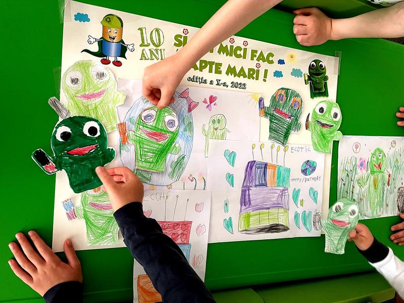 200.000 de preșcolari au învățat despre colectarea bateriilor uzate, Foto: ecotic