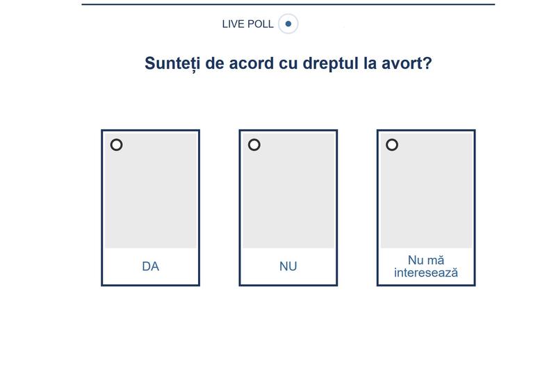 Sondaj referendum TVR - dreptul la avort, Foto: Hotnews