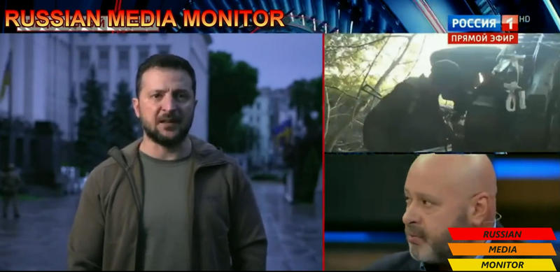 Televiziunile rusesti deplang ca Zelenski nu va capitula niciodata, Foto: Captura video