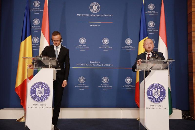 Bogdan Aurescu si Peter Szijjarto, Foto: Ministerul Afacerilor Externe