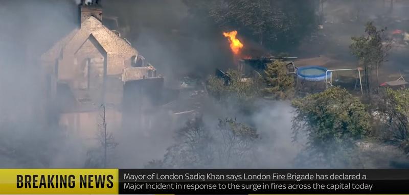 Incident major în Londra, Foto: Captură YouTube / Sky News