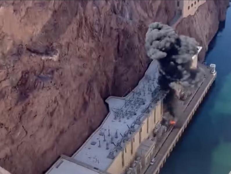Explozie la barajul Hoover din Statele Unite, Foto: Captura video