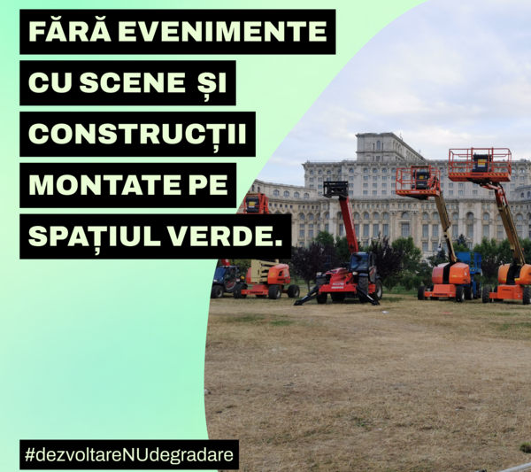 Fără scene montate pe spațiul verde, Foto: Fundația Comunitară București