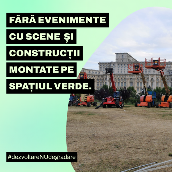Fără scene montate pe spațiul verde, Foto: Fundația Comunitară București