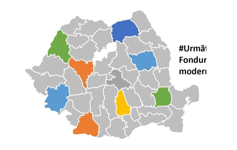 harta MIV, Foto: Ministerul Fondurilor Europene