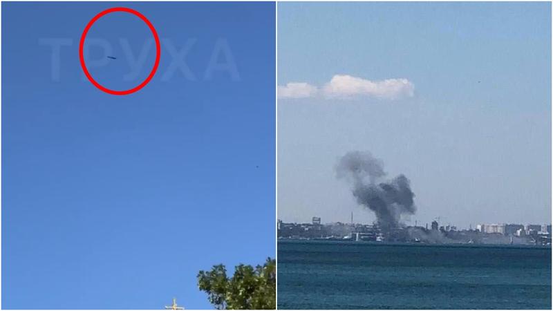 Rachete de croaziera lansata asupra portului Odesa, Foto: Colaj foto