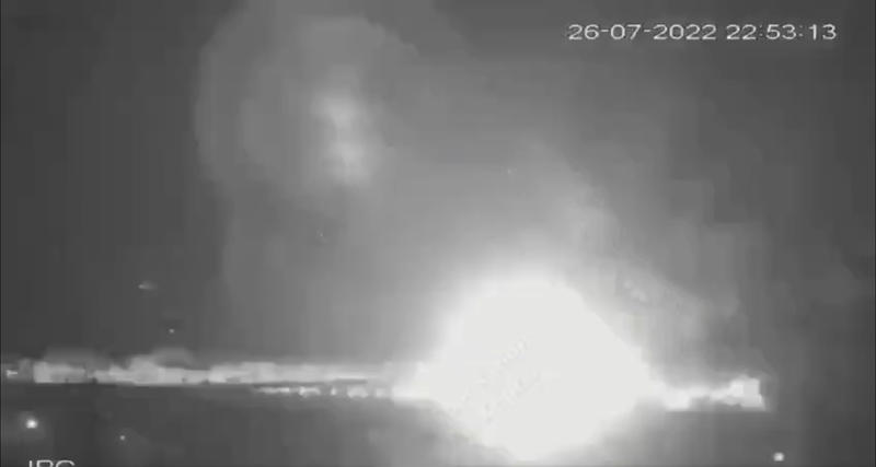 Explozie pe podul Antonovskiy, Foto: Captura video