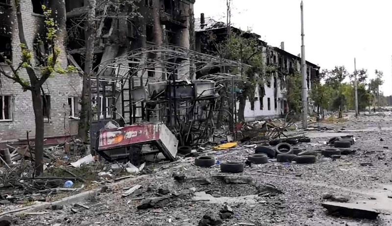 Instantaneu din Lysychansk, Foto: Luhansk region military administration / AP - The Associated Press / Profimedia