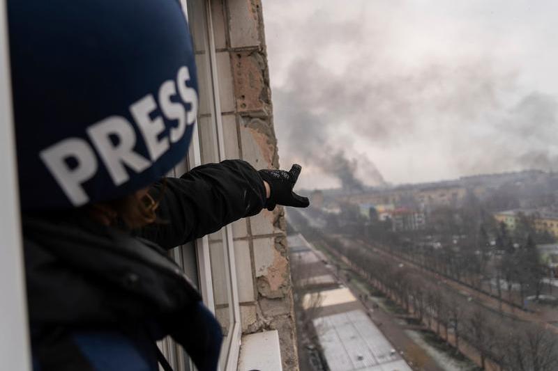 Evgeniy Maloletka în Mariupol, Foto: Mstyslav Chernov / AP / Profimedia