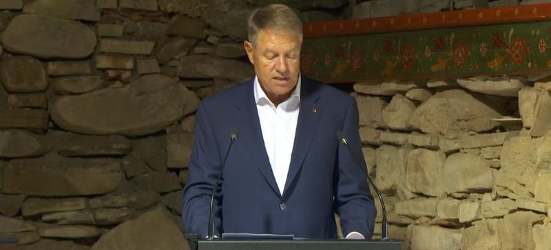 Președintele Klaus Iohannis la Festivalul Haferland, Foto: Captura video