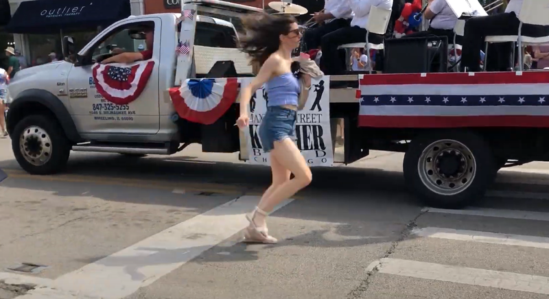 atac armat in Highland Park, Foto: Captura video