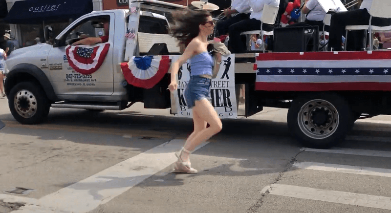 atac armat in Highland Park, Foto: Captura video