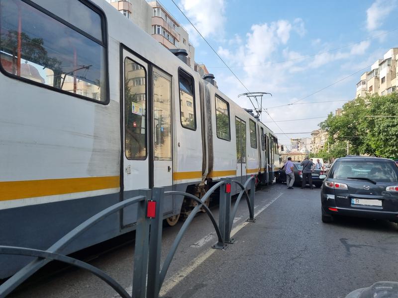 Tramvai implicat in accident, Foto: Hotnews