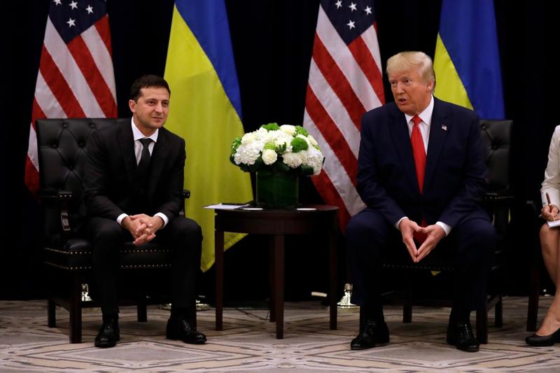 Donald Trump si presedintele ucrainean Volodimir Zelenski in 2019, Foto: Evan Vucci / Associated Press / Profimedia Images