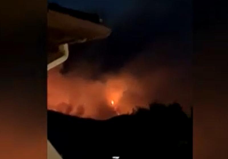 Incendiu Thassos, Foto: Captura video