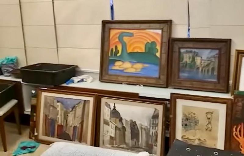 Tablouri furate, Foto: Captura