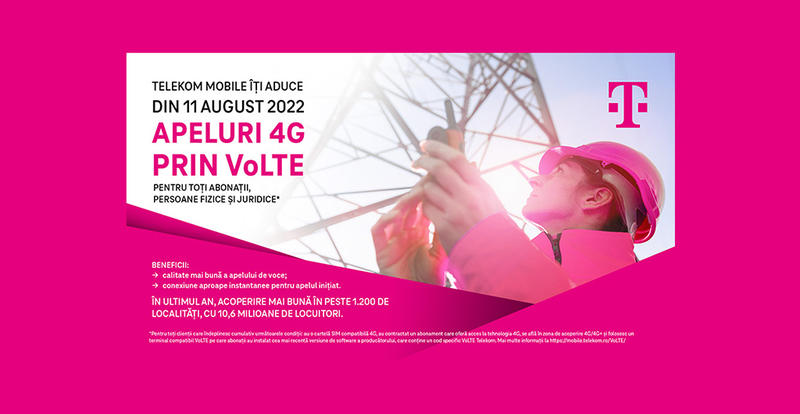 Apeluri de voce prin tehnologia VoLTE - 4G, Foto: Telekom Mobile