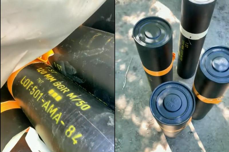 Obuze primite de armata ucraineana din Danemarca, Foto: Captura video