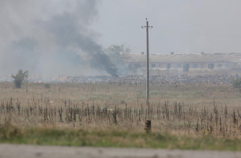 ​Explozii la un depozit de muniție din Crimeea, Foto: Maks Vetrov / Sputnik / Profimedia