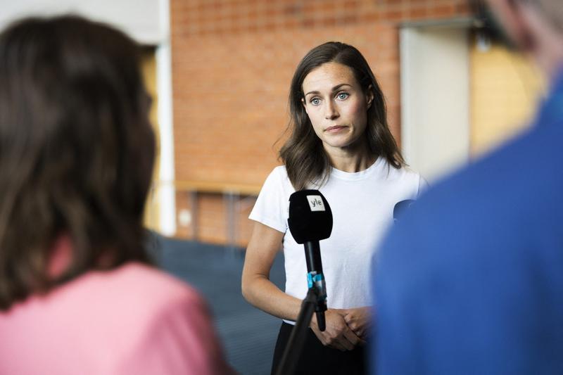 Premierul finlandez Sanna Marin, Foto: Matias HONKAMAA / AFP / Profimedia