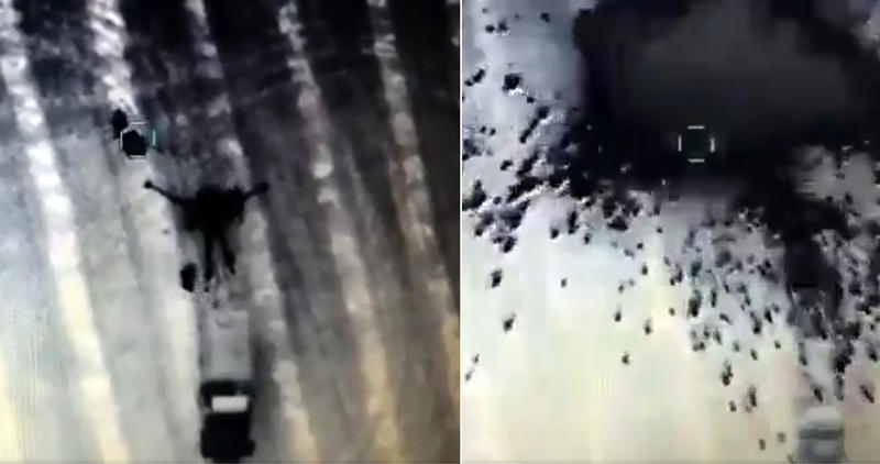 Drona a fost folosita intr-un atac impotriva artileriei rusesti rusesti, Foto: Captura video