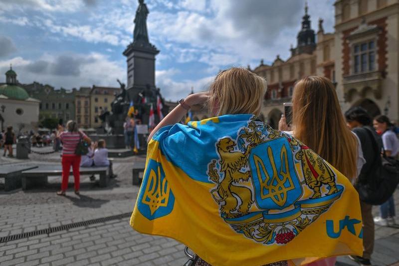 Ucrainence din Polonia sarbatoresc ziua nationala, Foto: Artur Widak/NurPhoto / Profimedia