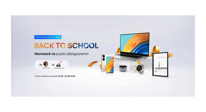 Începe anul școlar cu dispozitivele smart Huawei, acum cu până la 50% reducere, Foto: Huawei Romania