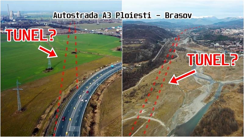 Tuneluri propuse pe A3 Ploiesti - Brasov, Foto: Hotnews