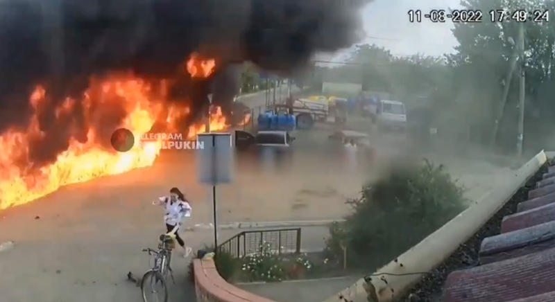 Ucrainenii au plasat o bomba in masina colaborationistului, Foto: Captura video