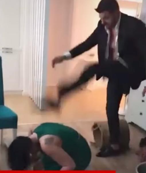 imagini dure cu un interlop care loveste o femeie, Foto: Captura