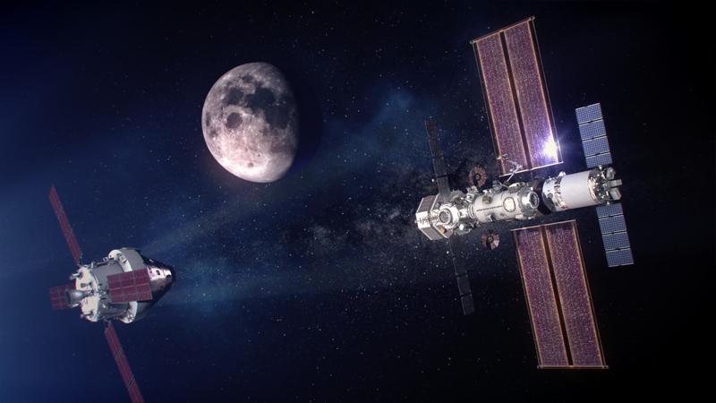 Statia lunara Gateway - ilustratie, Foto: NASA