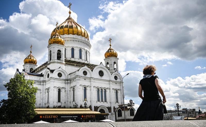 Catedrala Hristos Mantuitorul din Moscova, Foto: Alexander NEMENOV / AFP / Profimedia