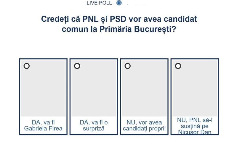 Sondaj candidati primaria București, Foto: Hotnews