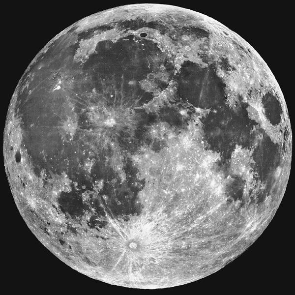 Luna, vazuta de telescopul Hubble, Foto: NASA