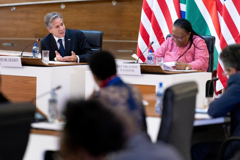 Antony Blinken, în Africa, Foto: Andrew Harnik / AFP / Profimedia Images