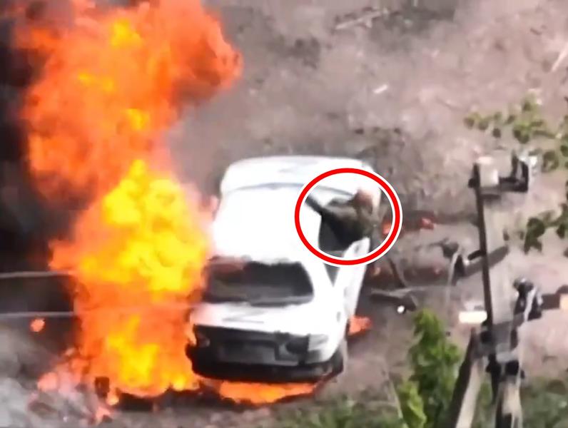 Evadare a la Houdini a militarilor rusi, Foto: Captura video